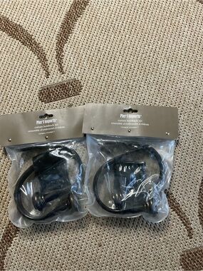 Pier 1 Black Curtain Holdbacks (Pair)